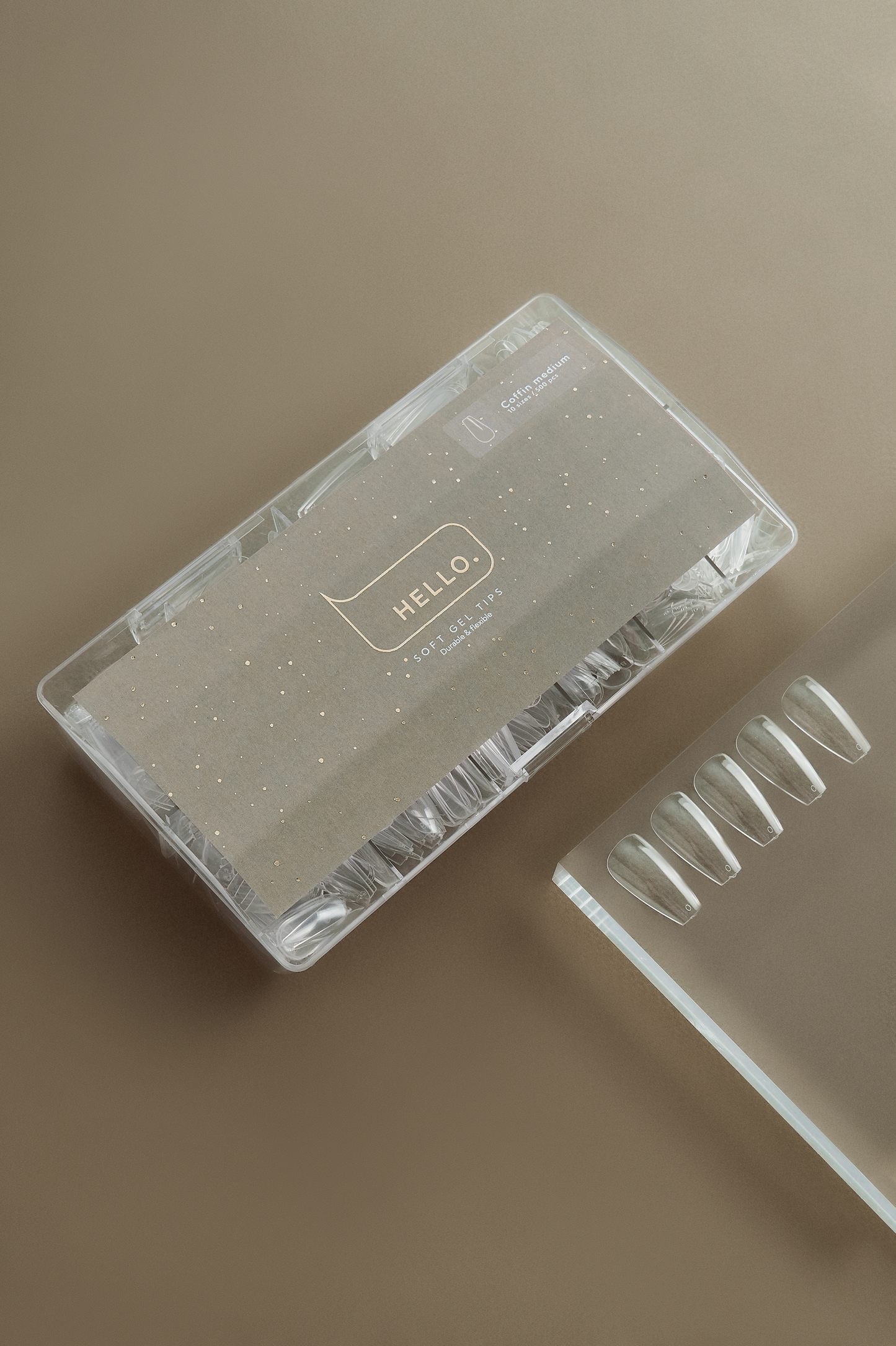 Gel Tips COFFIN MEDIUM 500p