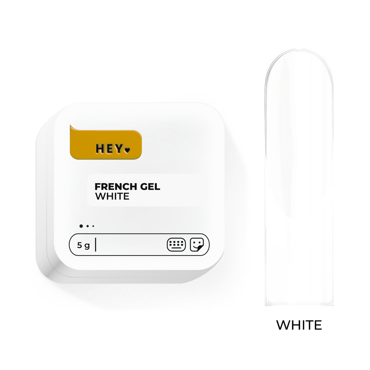 French gel, White 5g HeyLove