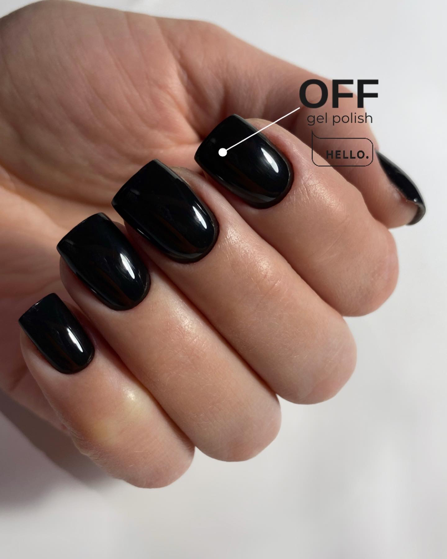 OFF Gel Polish Black 15ml