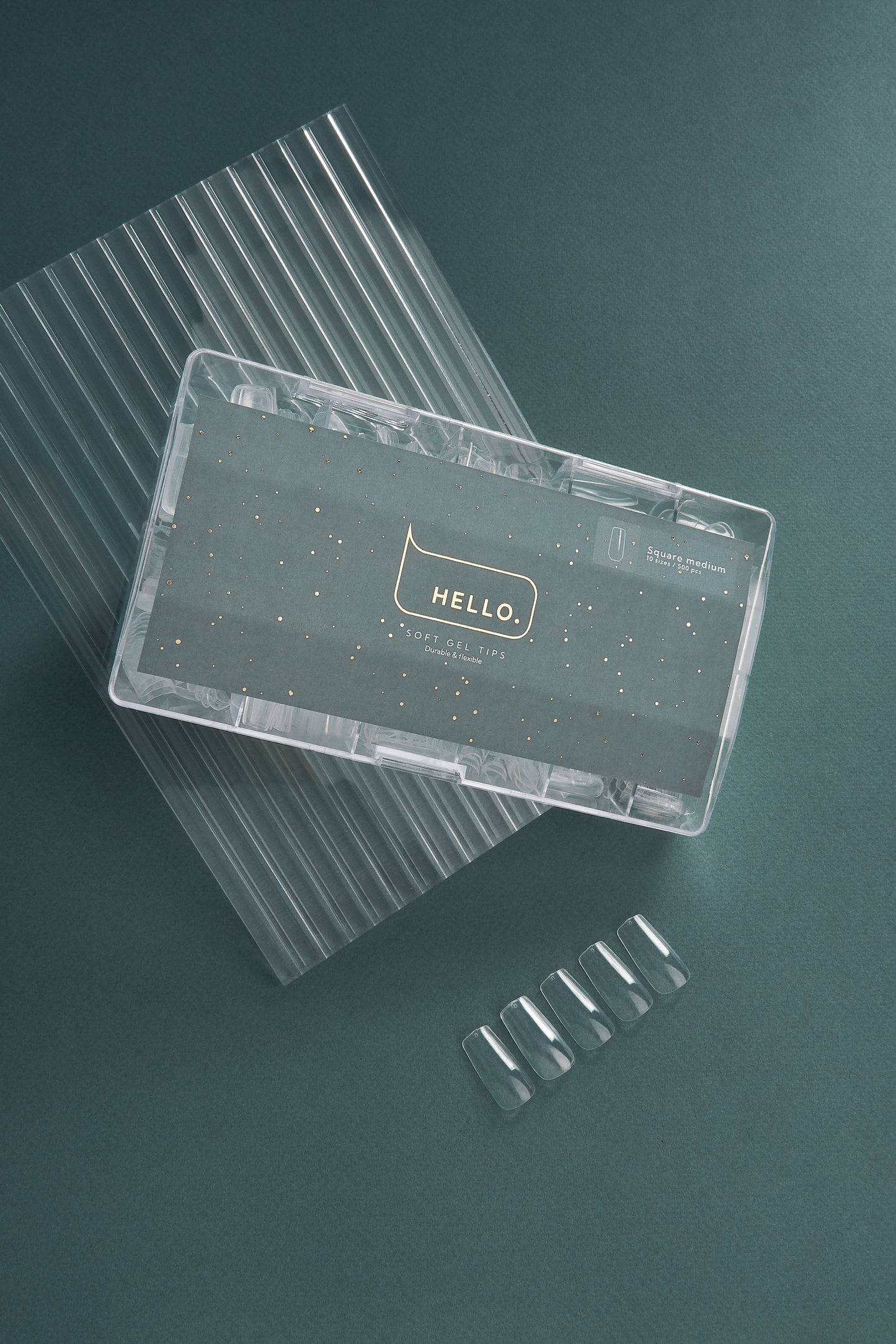 Gel Tips SQUARE MEDIUM 500p