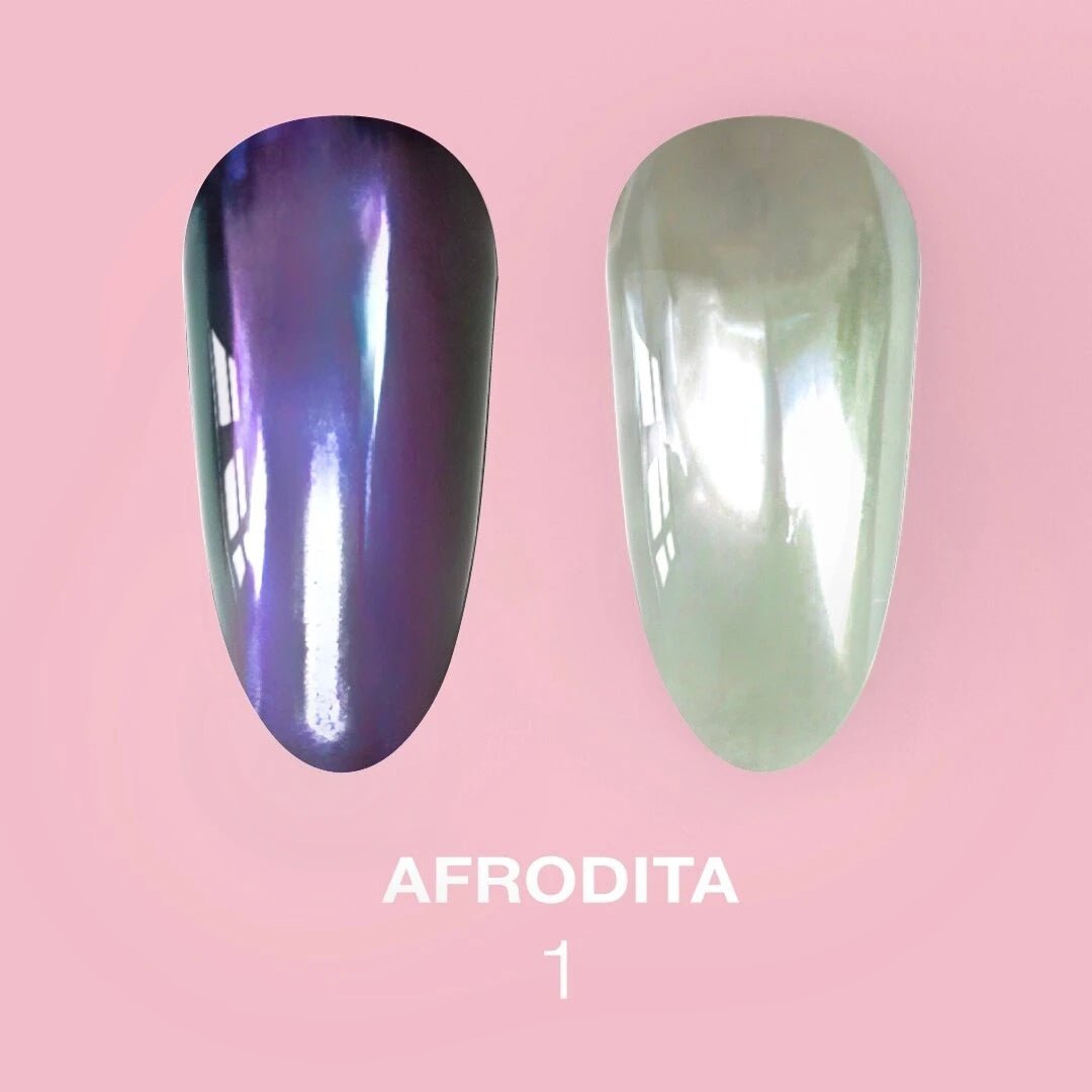 "AFRODITA" Mirror Powder Set, 6pcs by LunaMoon (Physical item) - Nail Artistry Melbourne | Professional Nail Supplies Melbourne