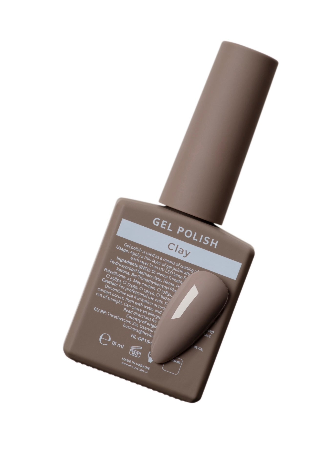 Clay Gel Polish 15ml (Physical item) - Nail Artistry Melbourne | Professional Nail Supplies Melbourne