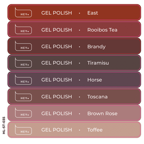 Full Collection of Stickers for new 66 gel polishes (Physical item) - Nail Artistry Melbourne | Professional Nail Supplies Melbourne