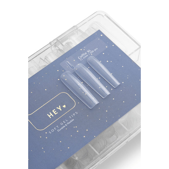 Gel Tips COFFIN XL 500p (Physical item) - Nail Artistry Melbourne | Professional Nail Supplies Melbourne