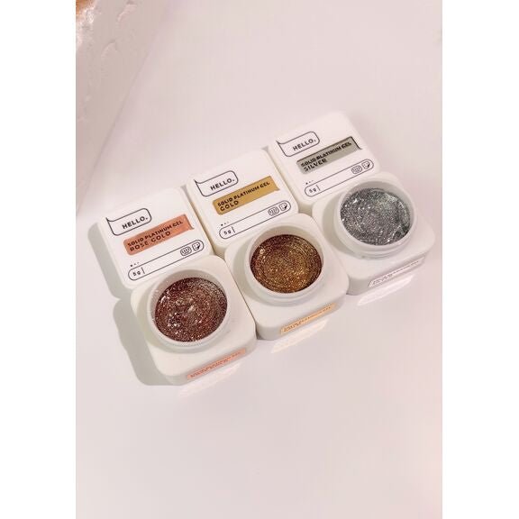Gold Platinum Gel Paint 5g (Physical item) - Nail Artistry Melbourne | Professional Nail Supplies Melbourne