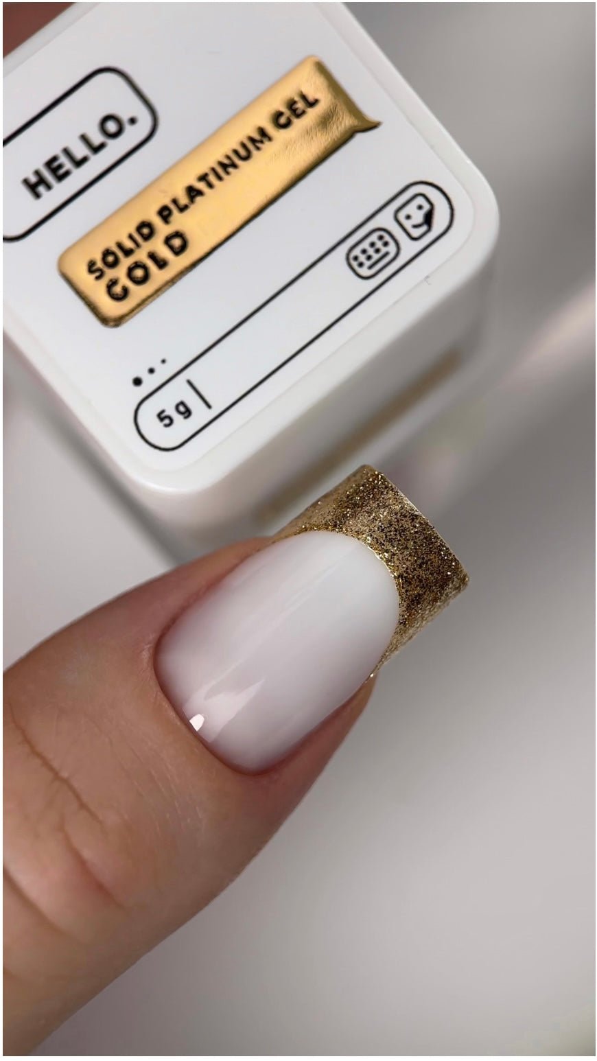 Gold Platinum Gel Paint 5g (Physical item) - Nail Artistry Melbourne | Professional Nail Supplies Melbourne