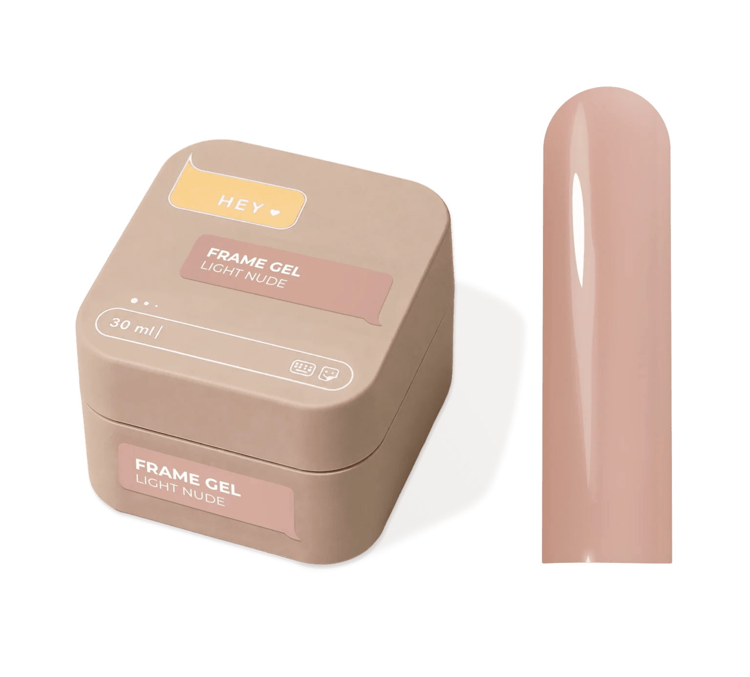LIGHT NUDE Frame Gel / Hard Gel 30ml (Physical item) - Nail Artistry Melbourne | Professional Nail Supplies Melbourne