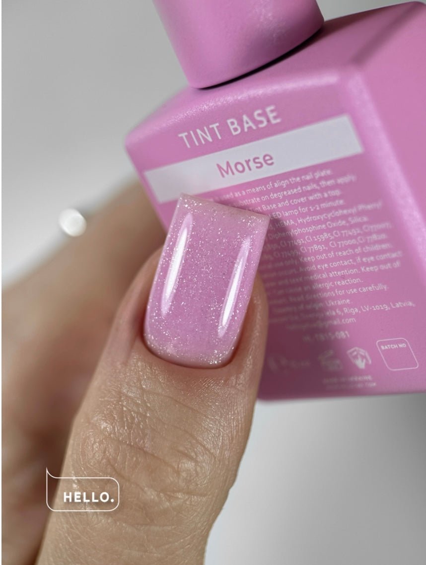 Morse Tinted Base with Shimmer 15ml (Physical item) - Nail Artistry Melbourne | Professional Nail Supplies Melbourne
