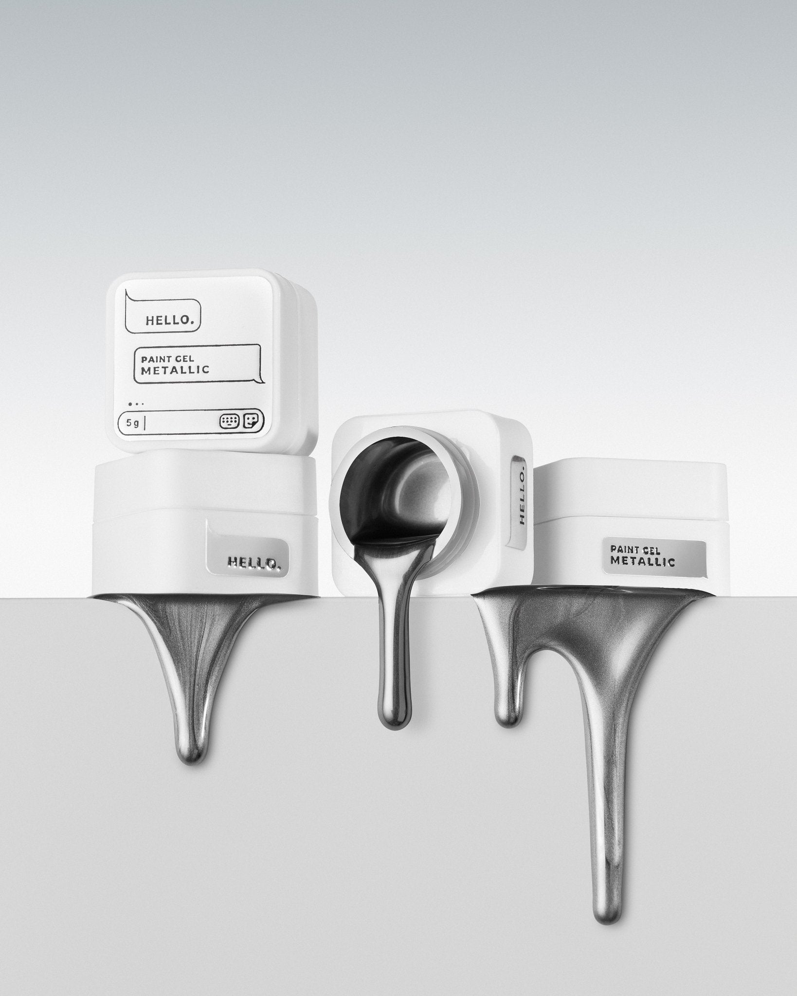 Paint Gel Metallic 5g (Physical item) - Nail Artistry Melbourne | Professional Nail Supplies Melbourne