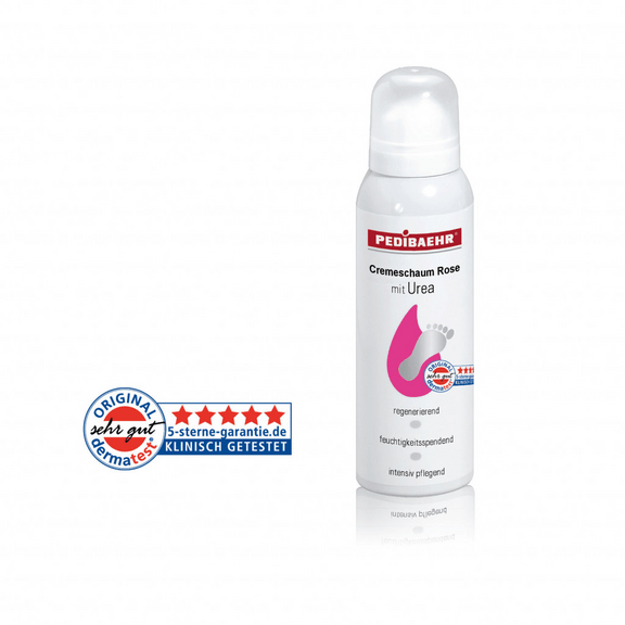 PEDIBAEHR Cream Foam with Urea Extract and Rose Oil, 125ml (Physical item) - Nail Artistry Melbourne | Professional Nail Supplies Melbourne