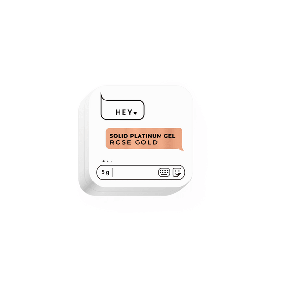 Rose Gold Platinum Gel Paint 5g (Physical item) - Nail Artistry Melbourne | Professional Nail Supplies Melbourne