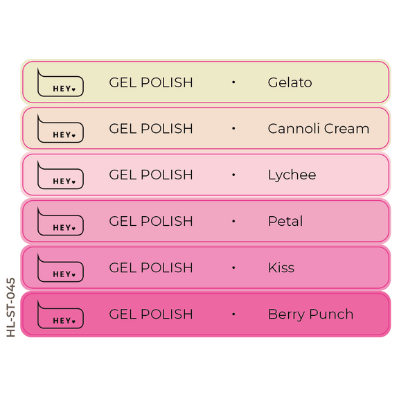 Set of stickers for display tips. Gel Polish, Spring–Summer 2026 Collection. 💅✨ (Physical item) - Nail Artistry Melbourne | Professional Nail Supplies Melbourne
