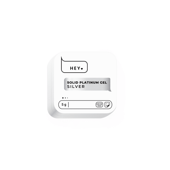 Silver Platinum Gel Paint 5g (Physical item) - Nail Artistry Melbourne | Professional Nail Supplies Melbourne