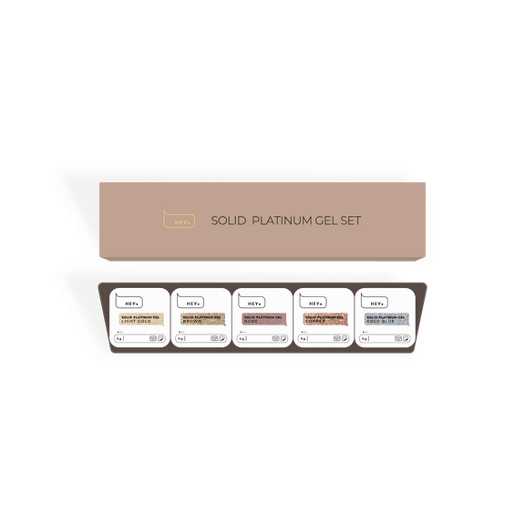 Solid Gel Set of 5 gel paints part 2, 5*5g (Physical item) - Nail Artistry Melbourne | Professional Nail Supplies Melbourne