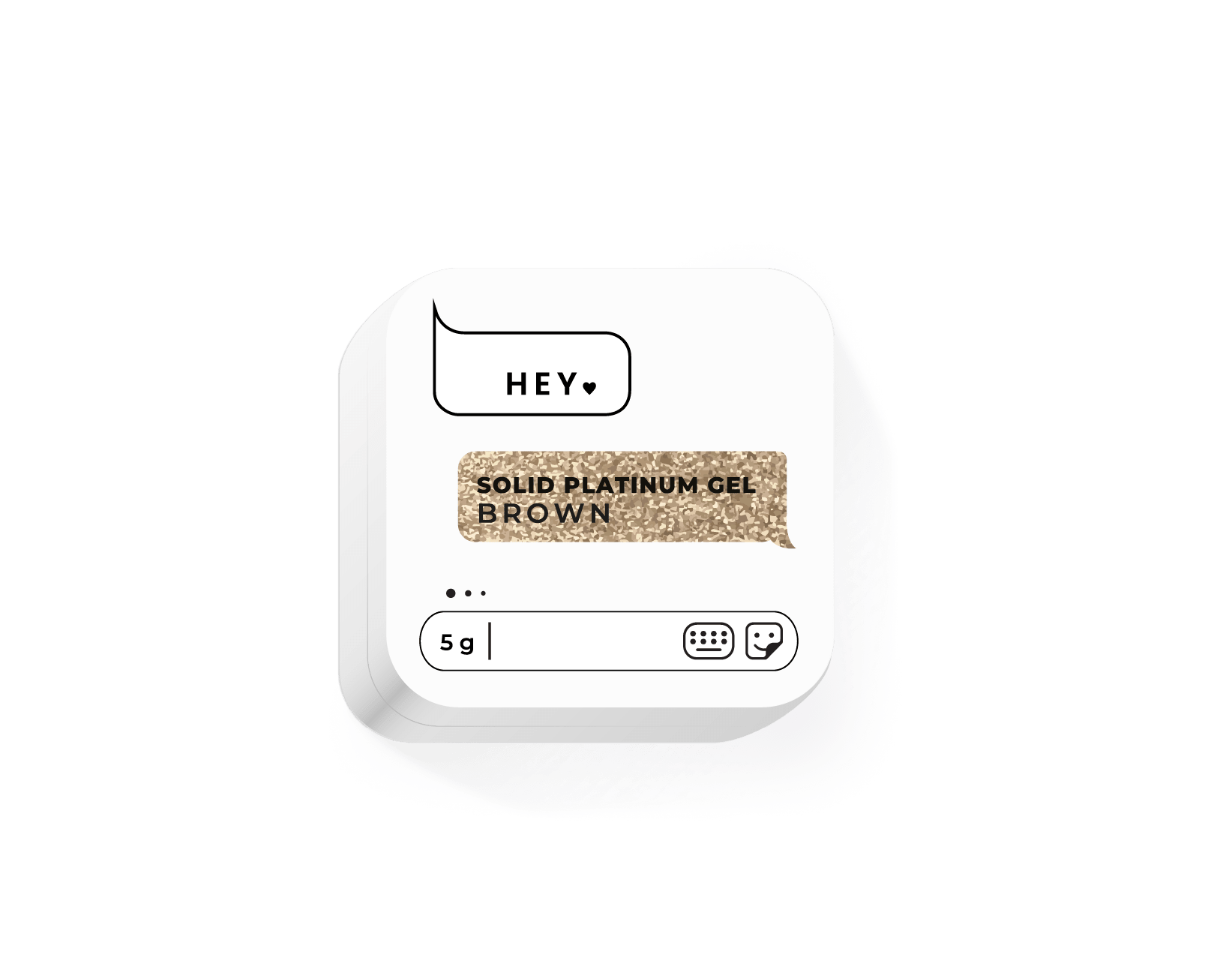 Solid Platinum Gel BROWN 5g (Physical item) - Nail Artistry Melbourne | Professional Nail Supplies Melbourne