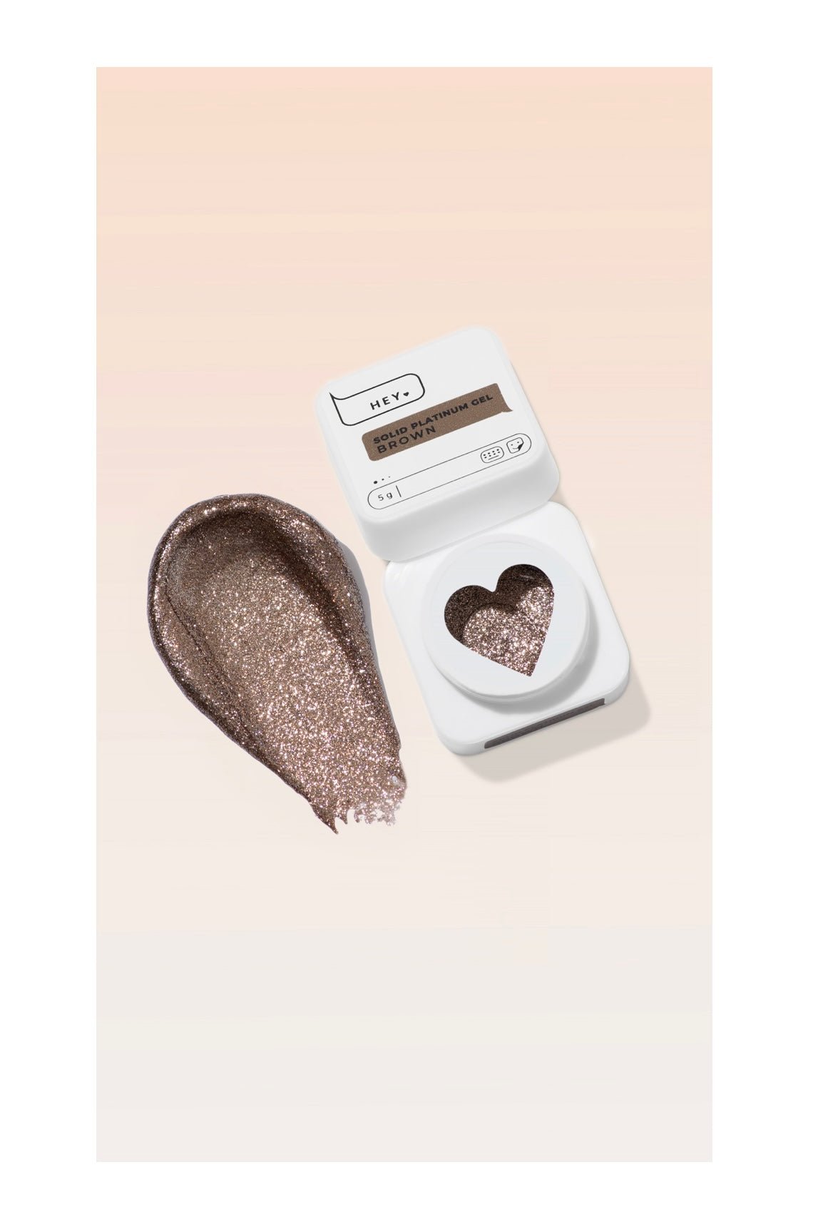 Solid Platinum Gel BROWN 5g (Physical item) - Nail Artistry Melbourne | Professional Nail Supplies Melbourne