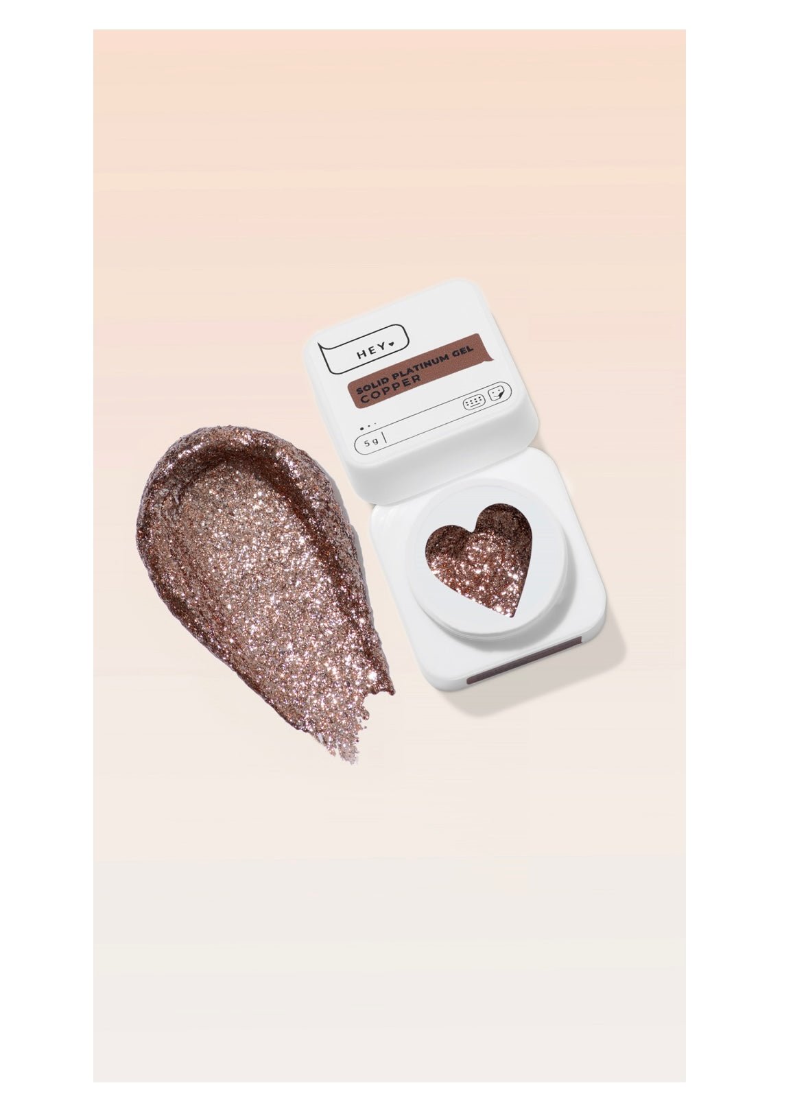Solid Platinum Gel COPPER 5g (Physical item) - Nail Artistry Melbourne | Professional Nail Supplies Melbourne