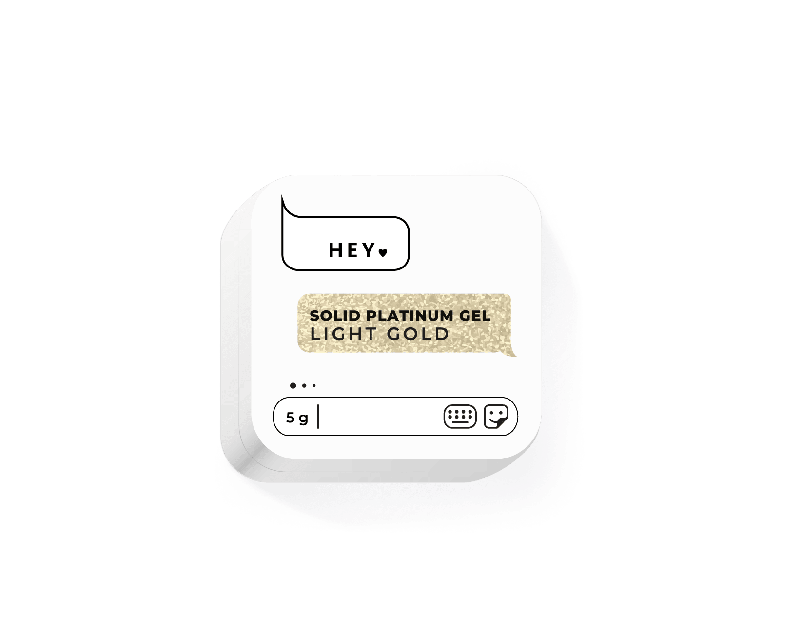 Solid Platinum Gel LIGHT GOLD 5g (Physical item) - Nail Artistry Melbourne | Professional Nail Supplies Melbourne