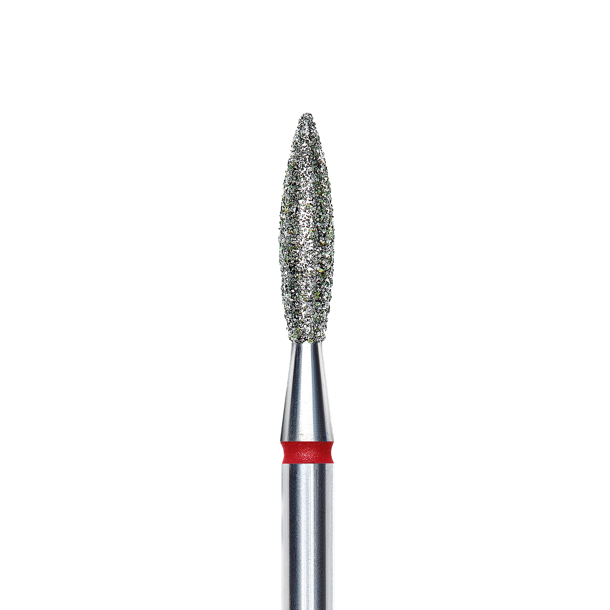 STALEKS Diamond Nail Drill Bit Flame Red 2.1mm 8mm Pointed (Physical item) - Nail Artistry Melbourne | Professional Nail Supplies Melbourne