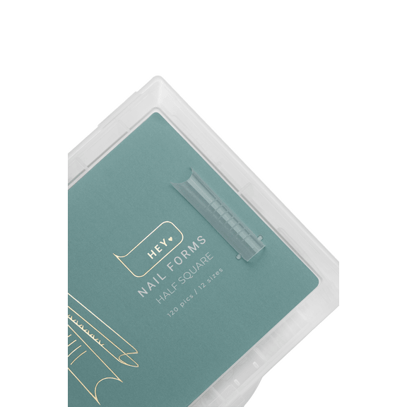 Top Nail Forms Half Square 120 Pieces for Extensions (Physical item) - Nail Artistry Melbourne | Professional Nail Supplies Melbourne