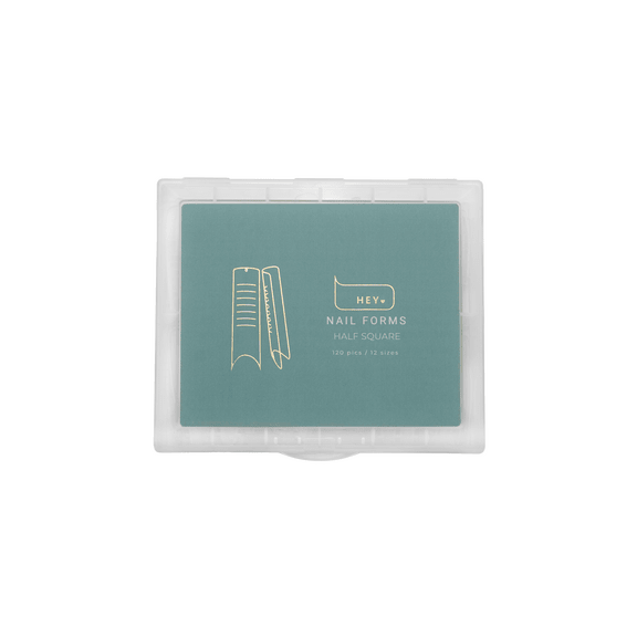 Top Nail Forms Half Square 120 Pieces for Extensions (Physical item) - Nail Artistry Melbourne | Professional Nail Supplies Melbourne