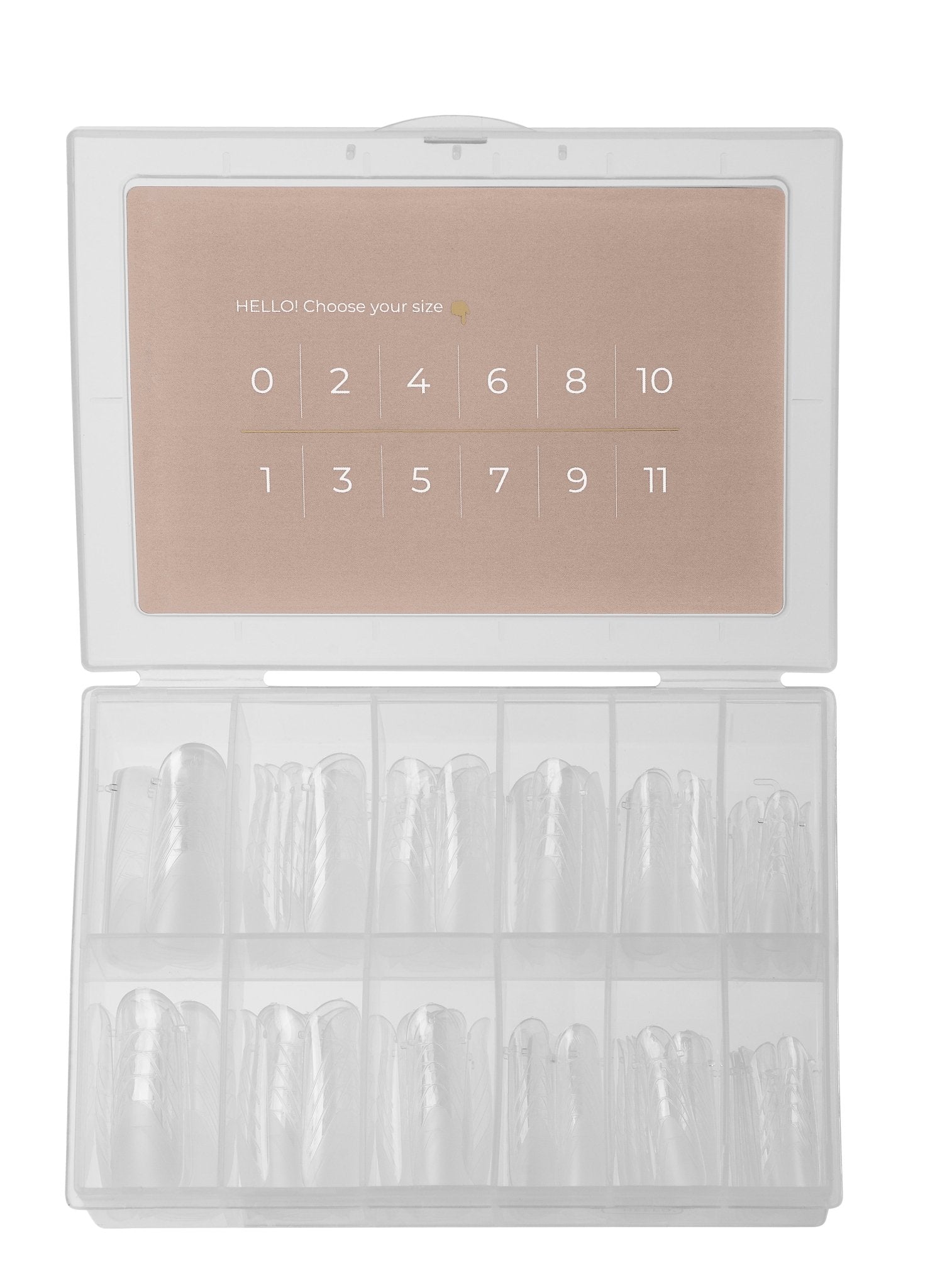 Top Nail forms Natural Square 120 pieces for Extensions (Physical item) - Nail Artistry Melbourne | Professional Nail Supplies Melbourne