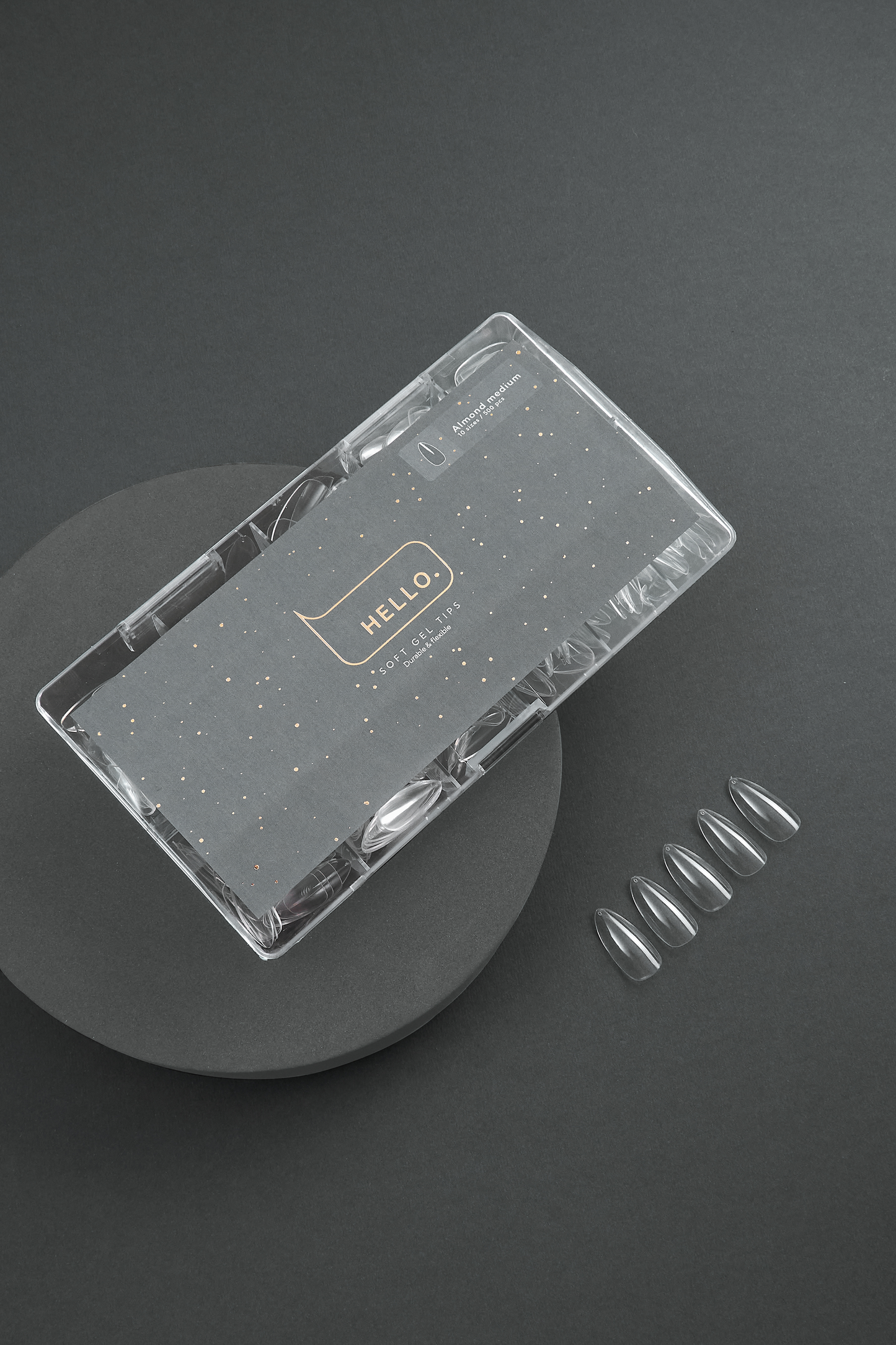 Gel Tips ALMOND MEDIUM 500p