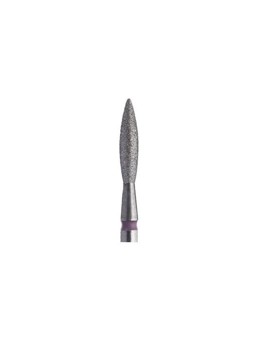 STALEKS Diamond Nail Drill Bit Flame Red 2.3mm 8mm Pointed