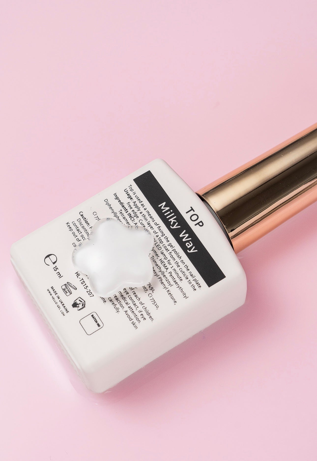 Milky Way Top Coat Milky without Tacky Layer 15ml