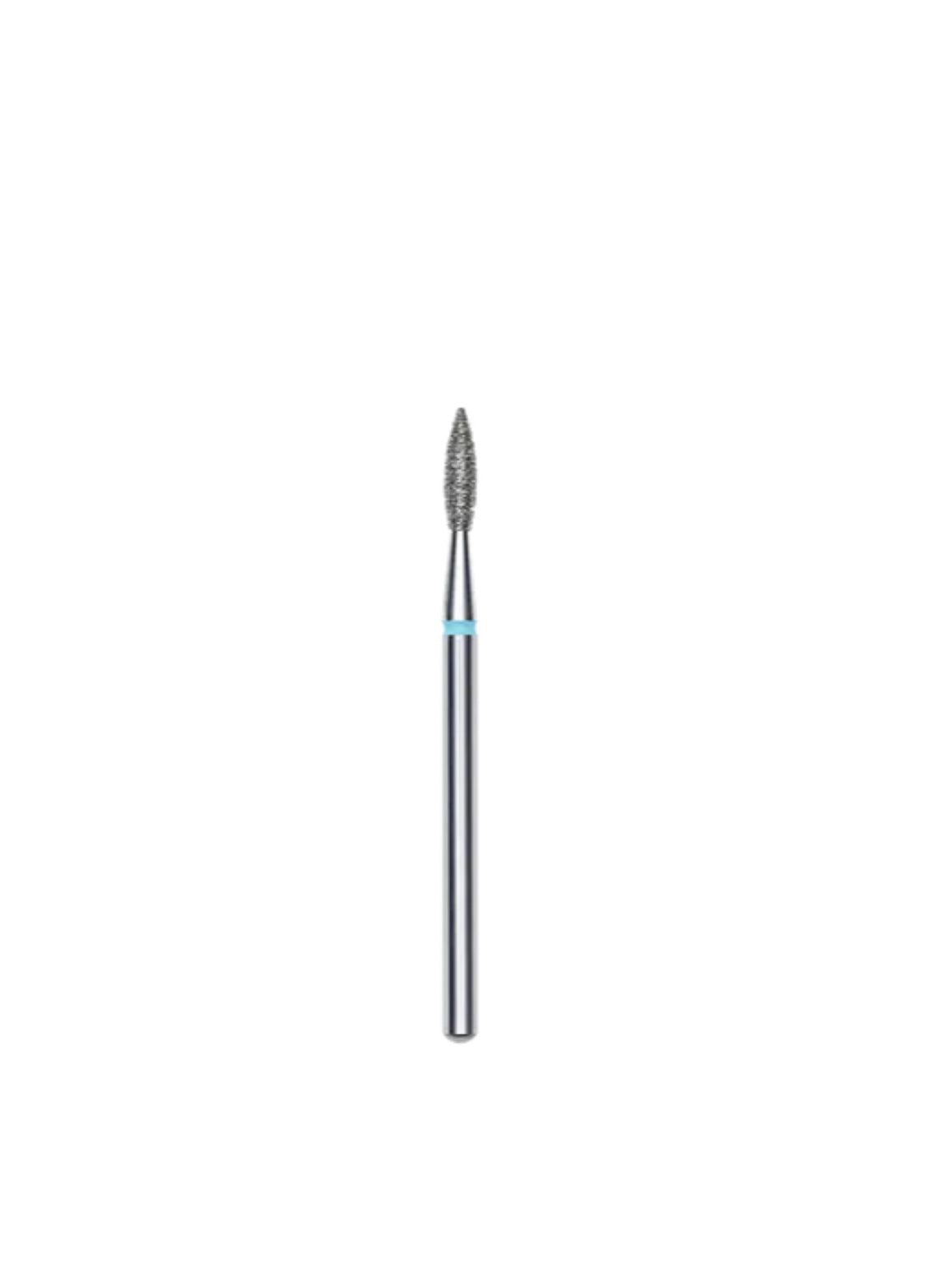 STALEKS Diamond Nail Drill Bit Flame Blue 2.1mm 8mm Pointed