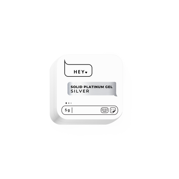Silver Platinum Gel Paint 5g