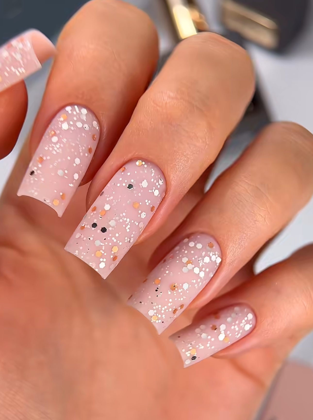 Coin Matte Top Coat SILVER & GOLD 15ml