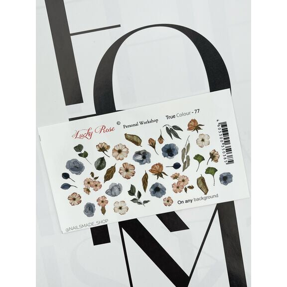 LUCKY ROSE NAIL SLIDERS, TRUE COLOUR 77