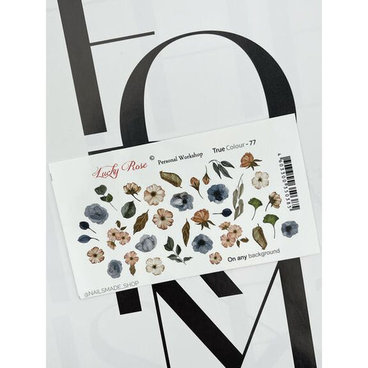 LUCKY ROSE NAIL SLIDERS, TRUE COLOUR 77