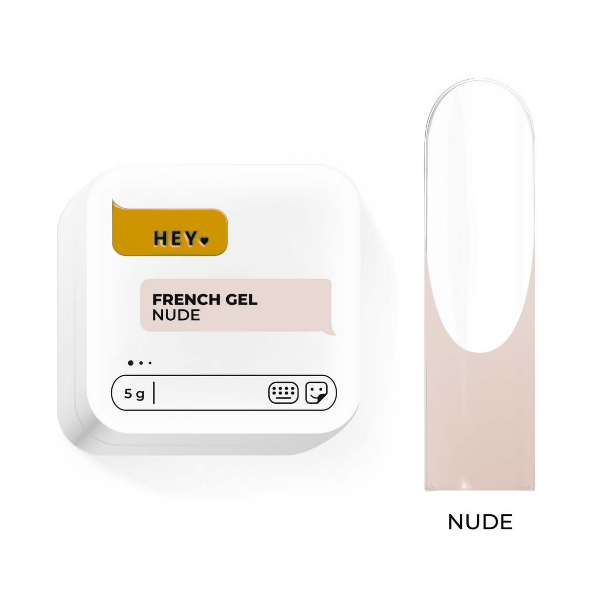 French gel, NUDE, 5 g HeyLove
