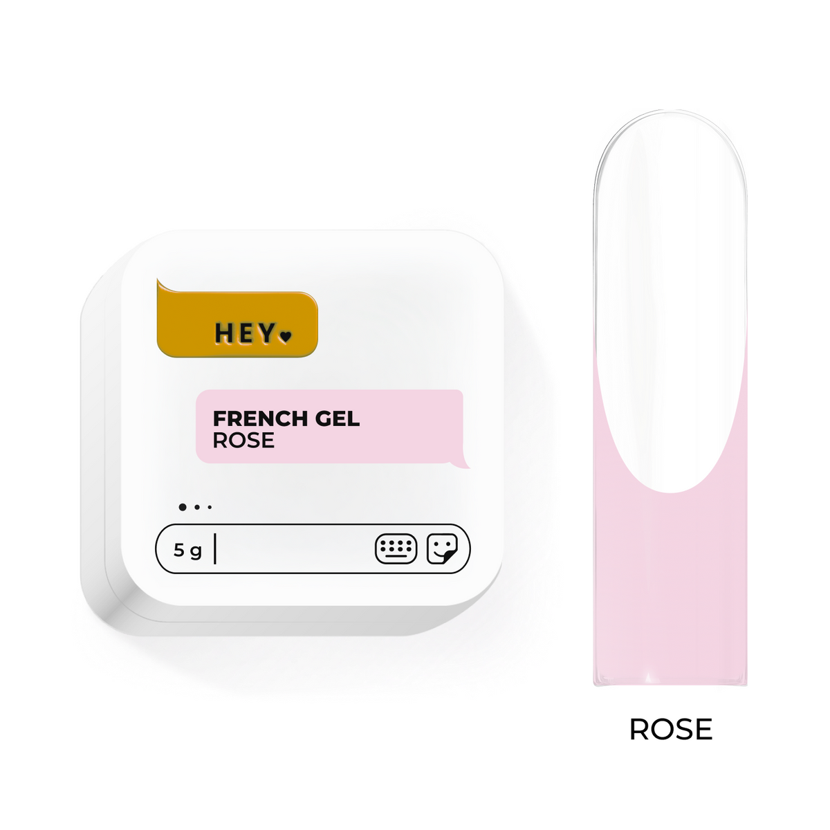 French gel, Rose 5g HeyLove