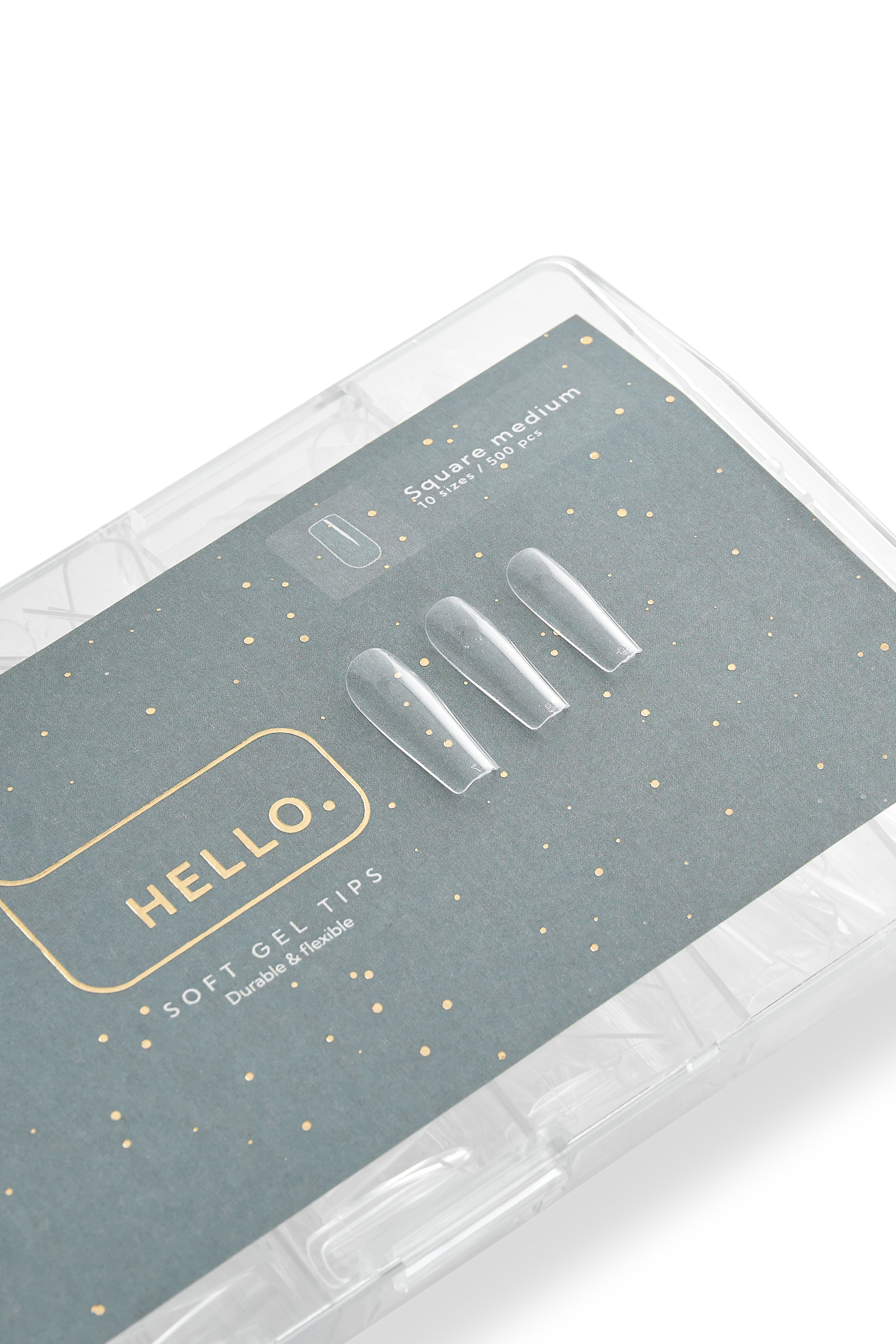 Gel Tips SQUARE MEDIUM 500p