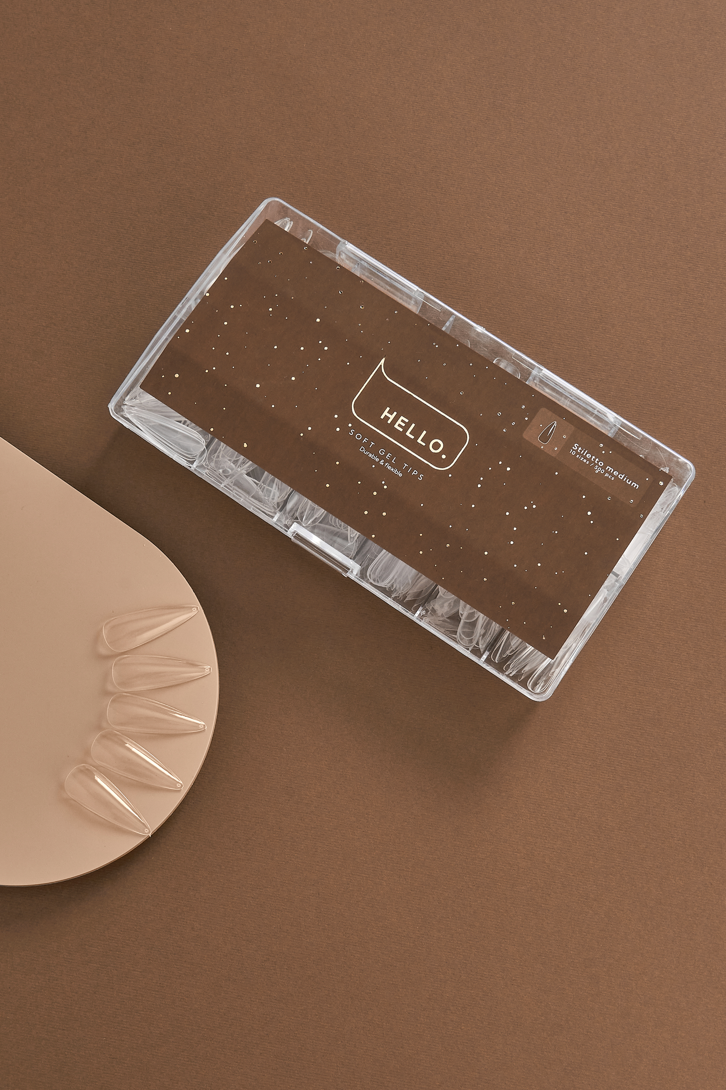 Gel Tips STILETTO MEDIUM 500p