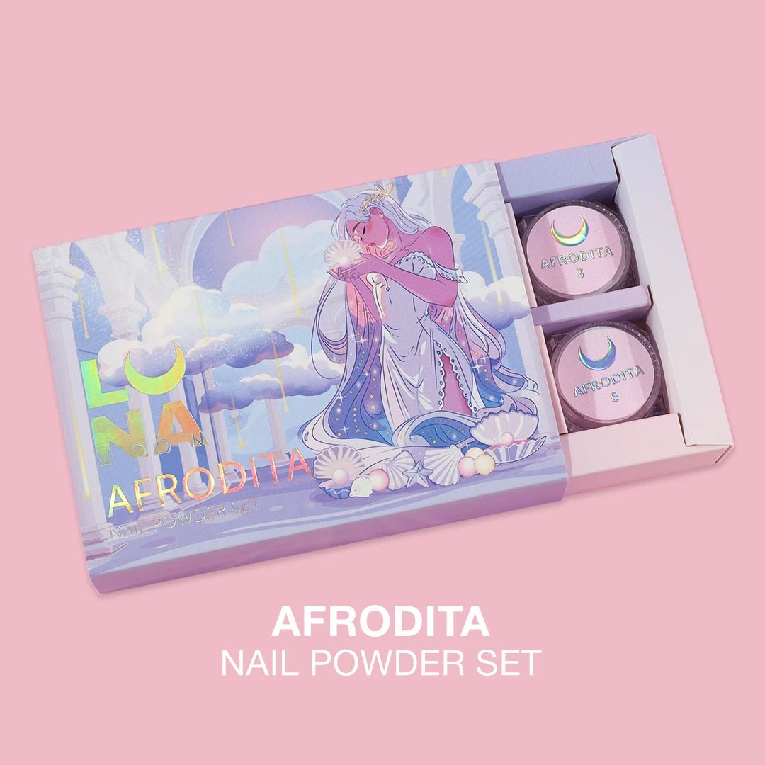 "AFRODITA" Mirror Powder Set, 6pcs by LunaMoon (Physical item) - Nail Artistry Melbourne | Professional Nail Supplies Melbourne