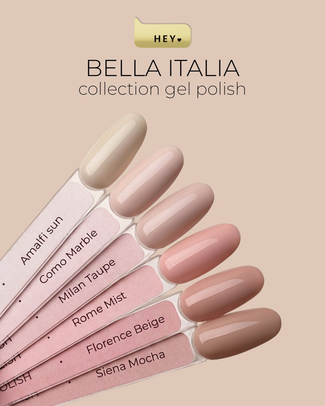 Bella Italia Gel Polish Collection 6 (Physical item) - Nail Artistry Melbourne | Professional Nail Supplies Melbourne