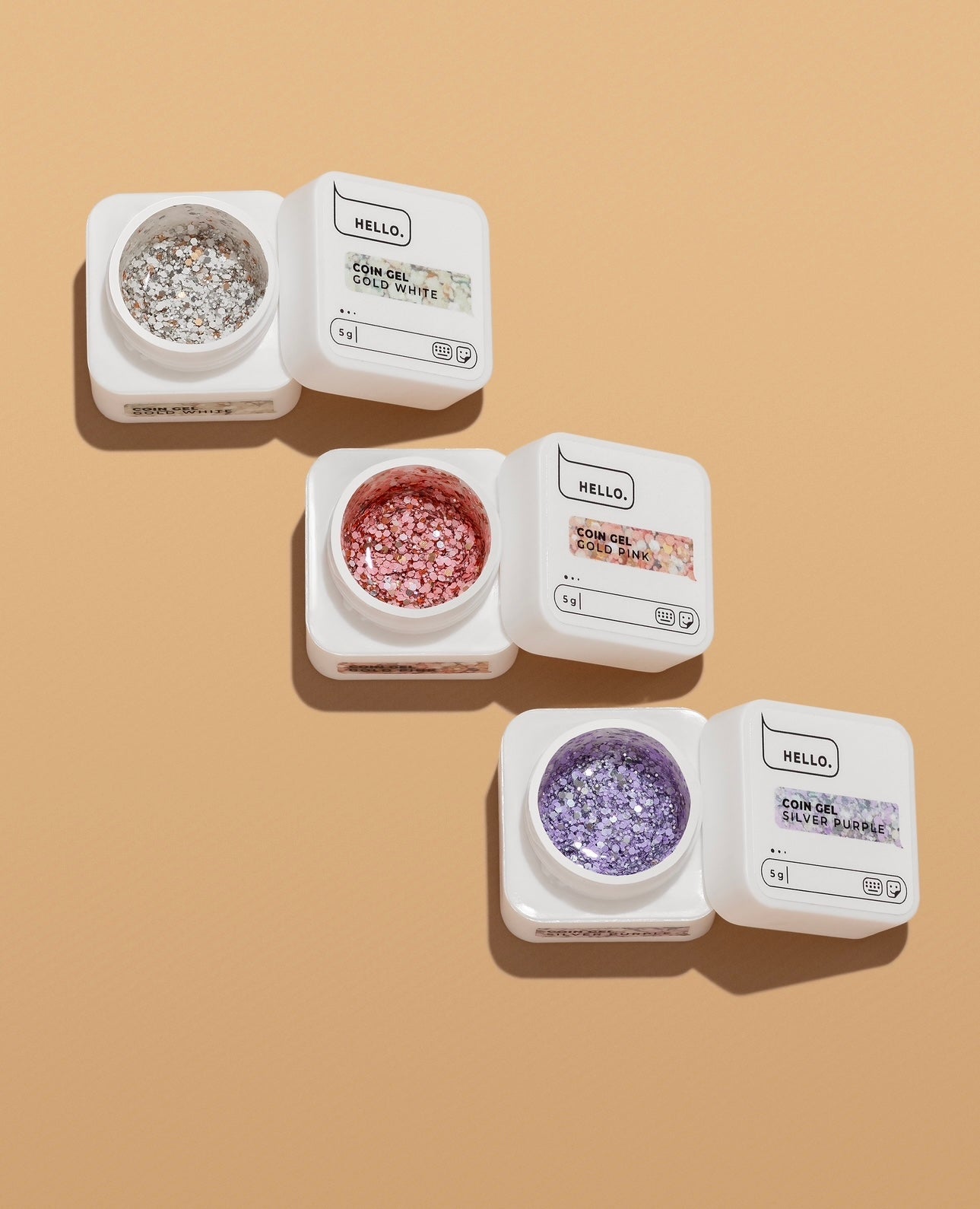 Coin Gel Full Collection 3*5g (Physical item) - Nail Artistry Melbourne | Professional Nail Supplies Melbourne