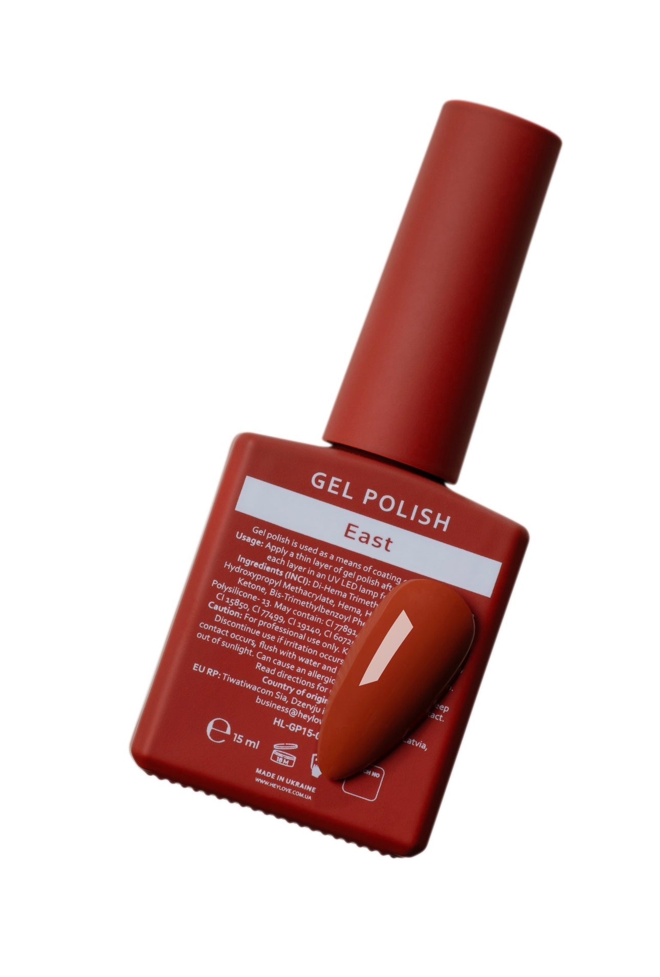 East Gel Polish 15ml (Physical item) - Nail Artistry Melbourne | Professional Nail Supplies Melbourne