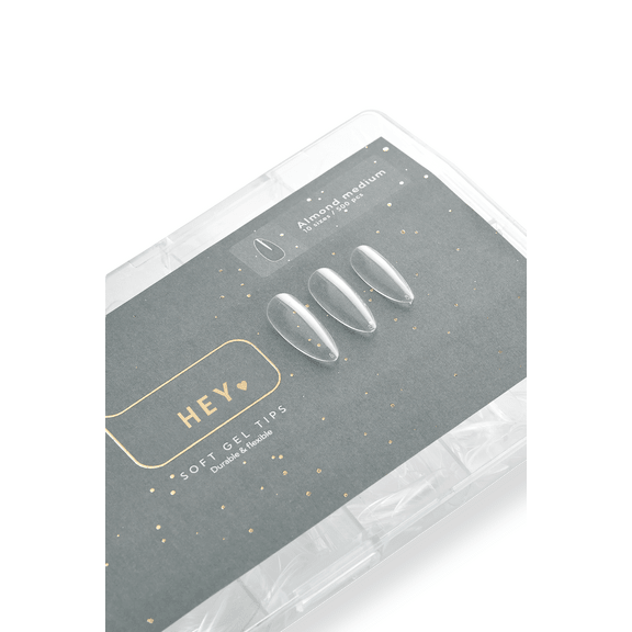 Gel Tips ALMOND MEDIUM 500p (Physical item) - Nail Artistry Melbourne | Professional Nail Supplies Melbourne
