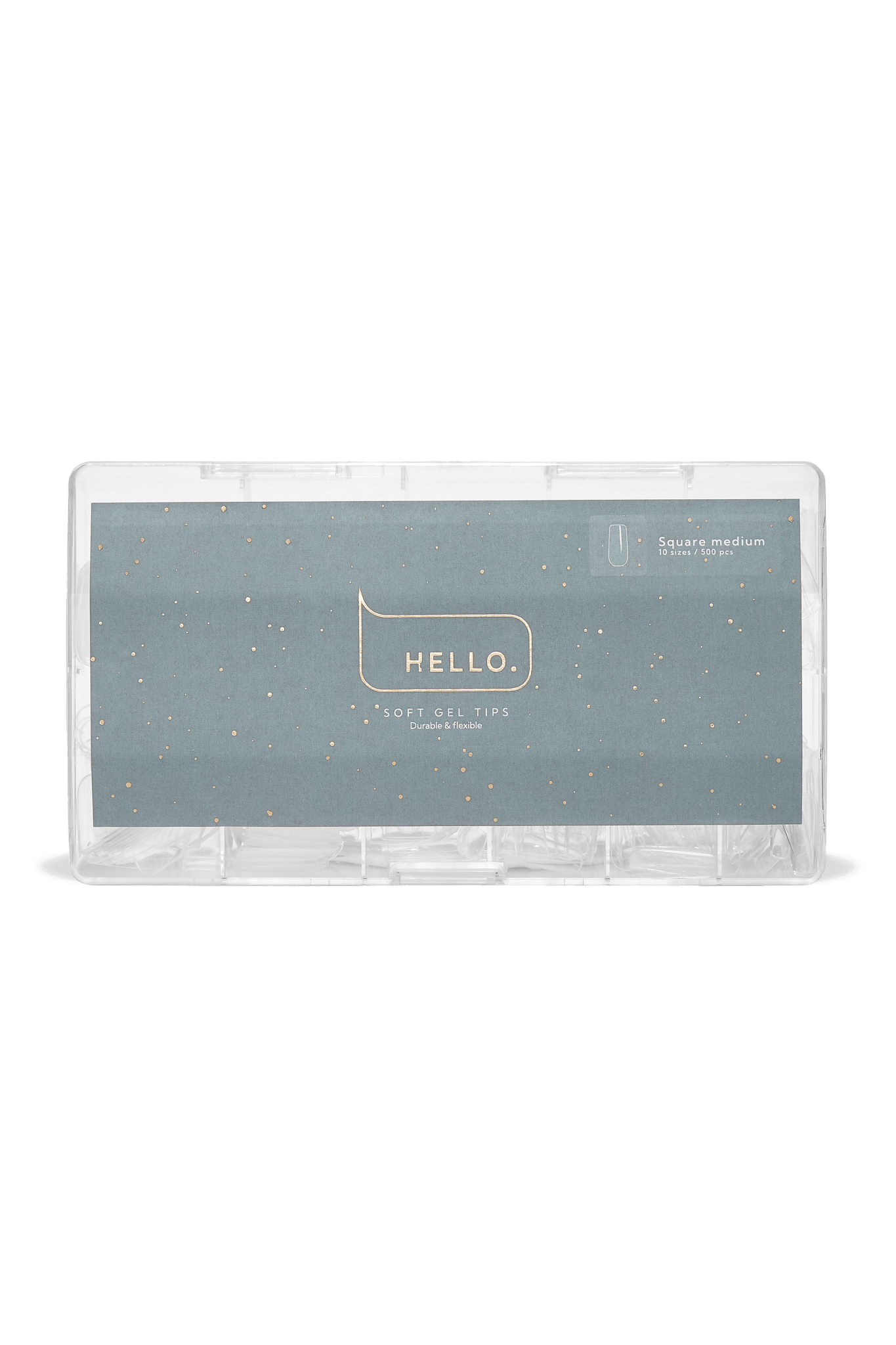 Gel Tips SQUARE MEDIUM 500p (Physical item) - Nail Artistry Melbourne | Professional Nail Supplies Melbourne