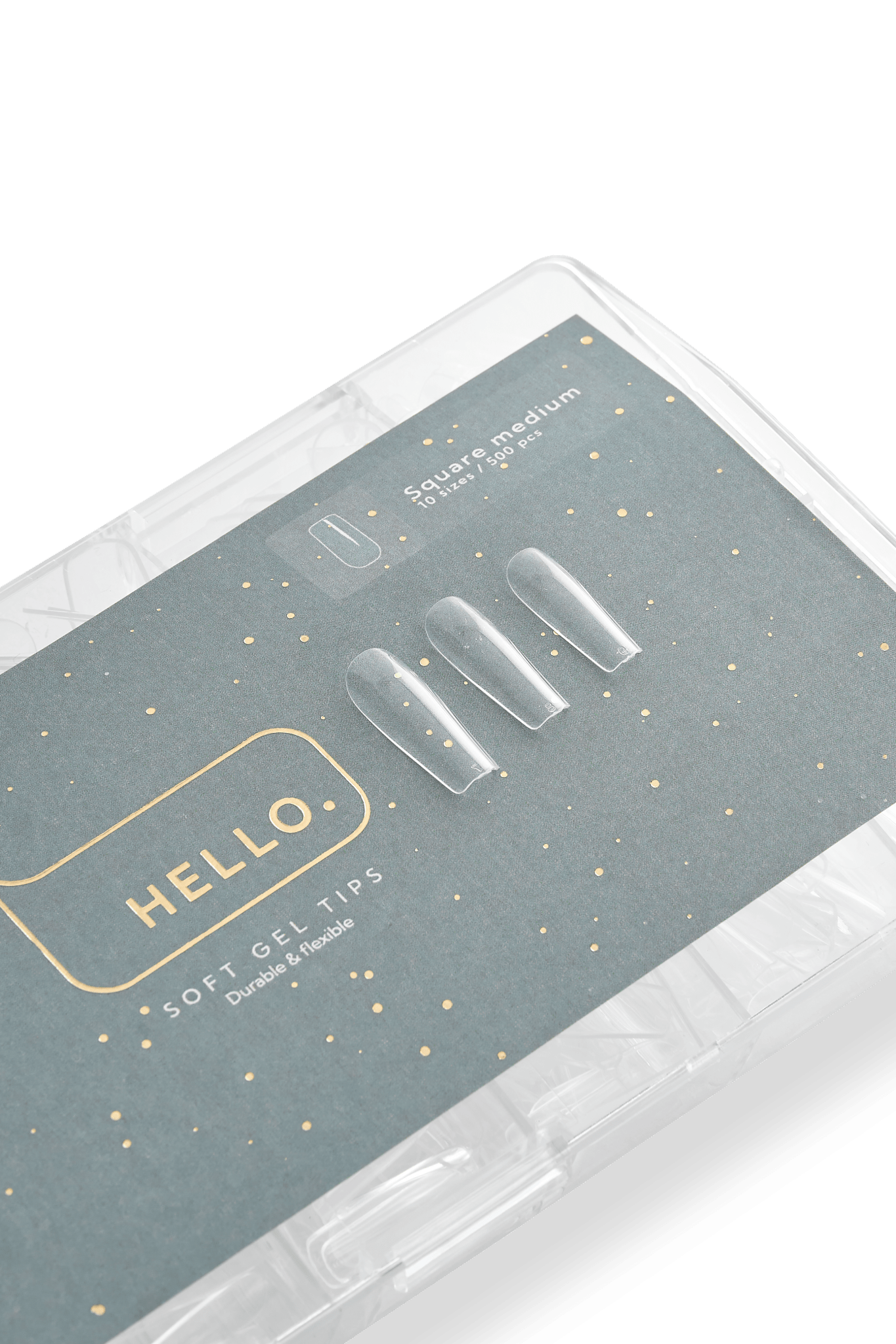 Gel Tips SQUARE MEDIUM 500p (Physical item) - Nail Artistry Melbourne | Professional Nail Supplies Melbourne