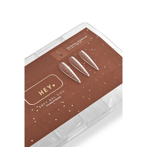 Gel Tips STILETTO MEDIUM 500p (Physical item) - Nail Artistry Melbourne | Professional Nail Supplies Melbourne