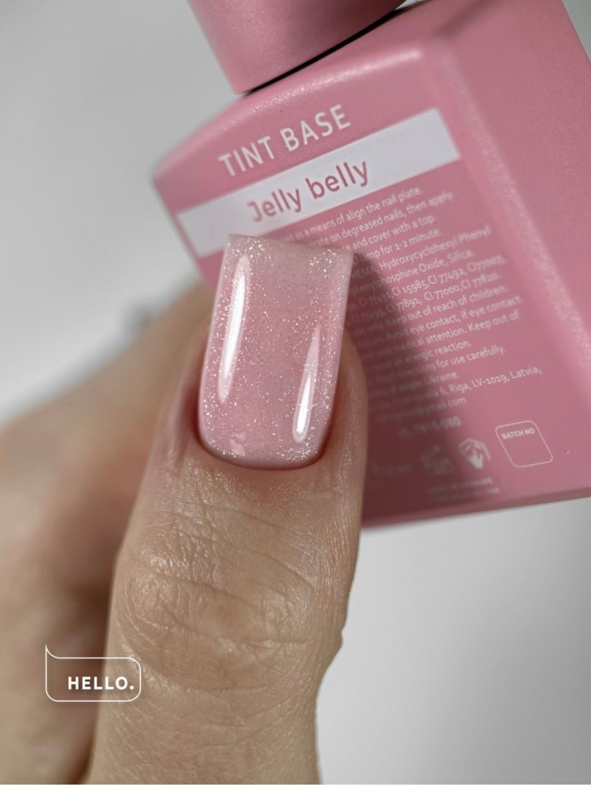 Jelly Belly Tinted Base with Shimmer 15ml (Physical item) - Nail Artistry Melbourne | Professional Nail Supplies Melbourne