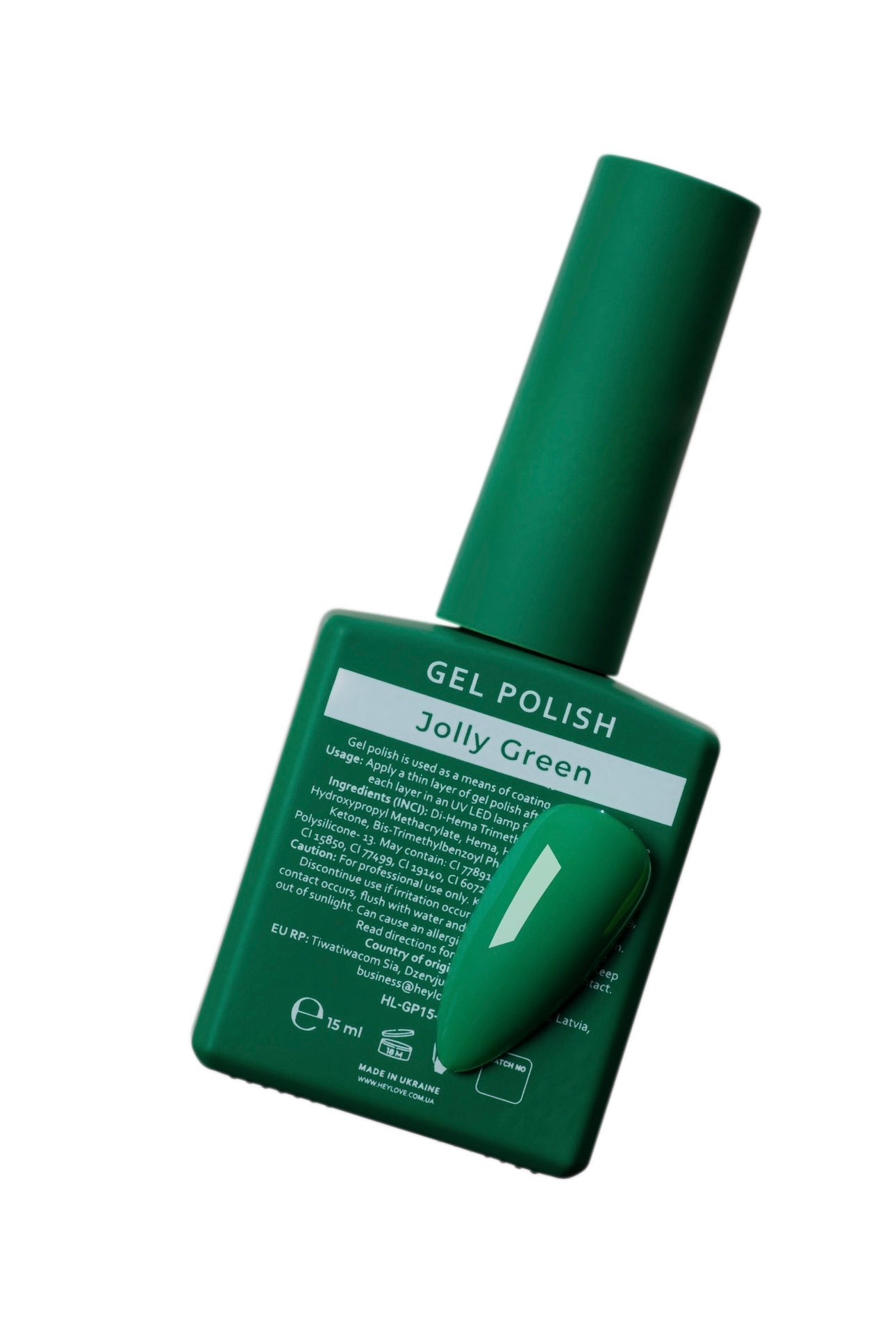 Jolly Green Gel Polish 15ml (Physical item) - Nail Artistry Melbourne | Professional Nail Supplies Melbourne