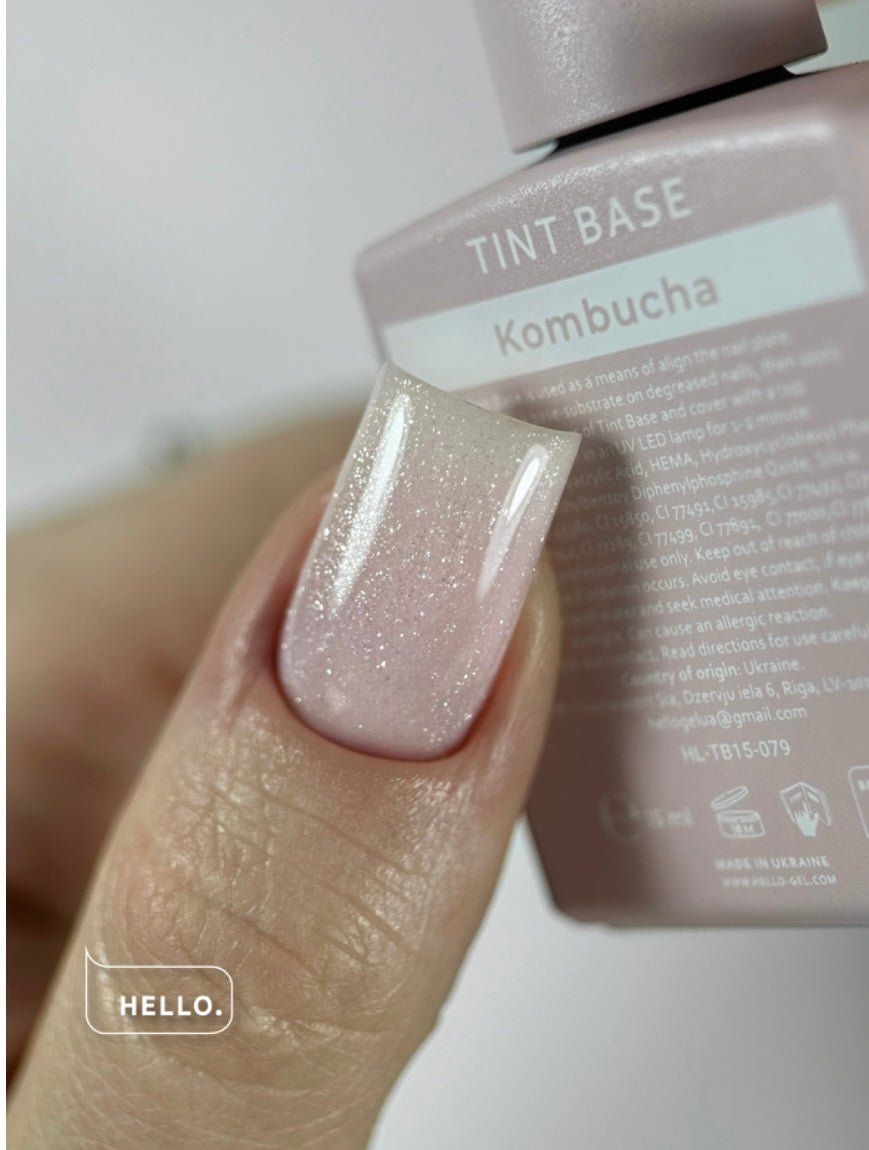 Kombucha Tinted Base with Shimmer 15ml (Physical item) - Nail Artistry Melbourne | Professional Nail Supplies Melbourne