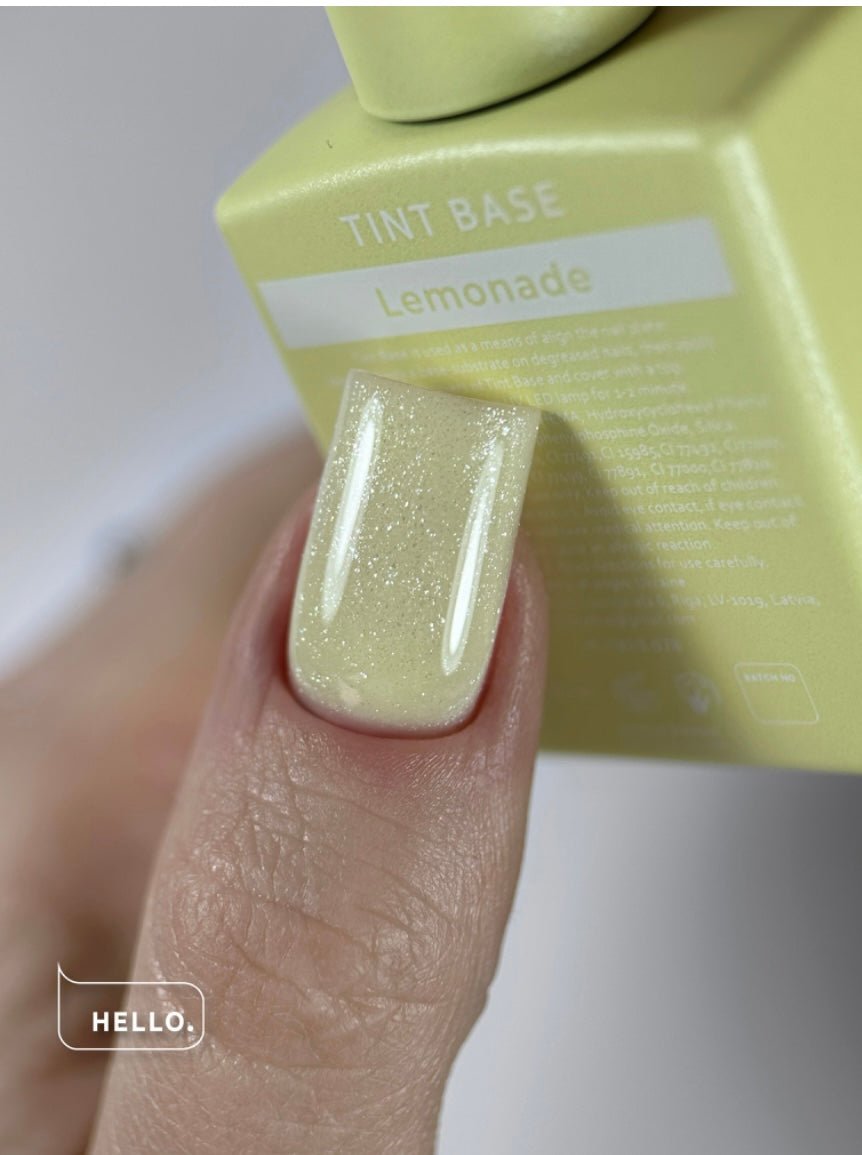 Lemonade Tinted Base with Shimmer 15ml (Physical item) - Nail Artistry Melbourne | Professional Nail Supplies Melbourne